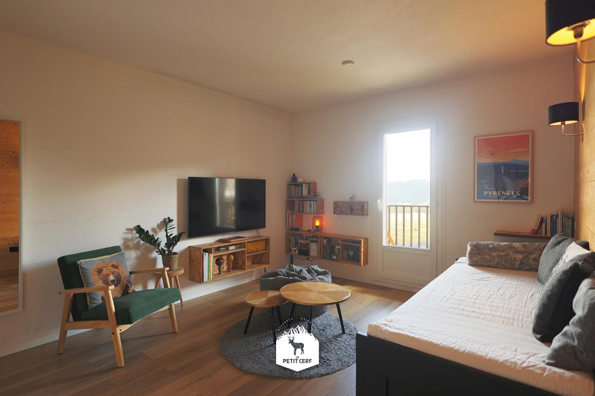 Le Petit Ours & Le Petit Cerf - Studios Vue Lac & Montagnes 莱桑格勒 外观 照片