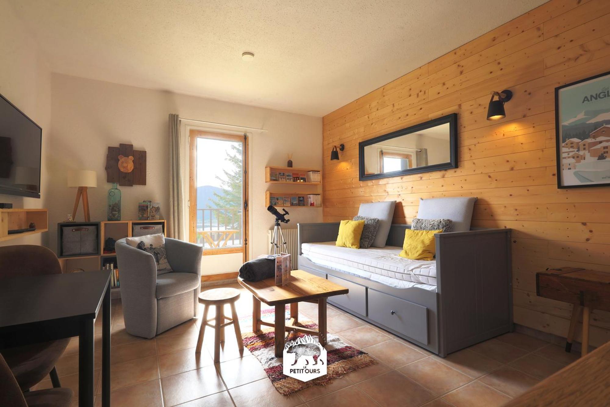 Le Petit Ours & Le Petit Cerf - Studios Vue Lac & Montagnes 莱桑格勒 外观 照片